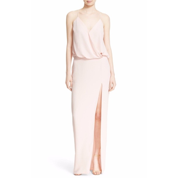 NWT $495 ELIZABETH AND JAMES 'Kora'‎ Blouson Maxi Dress Pink [SZ 10 ] - Picture 1 of 8